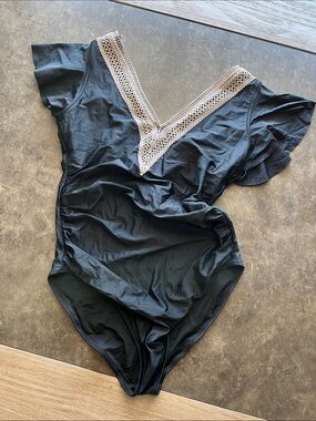 One piece black swimsuit
